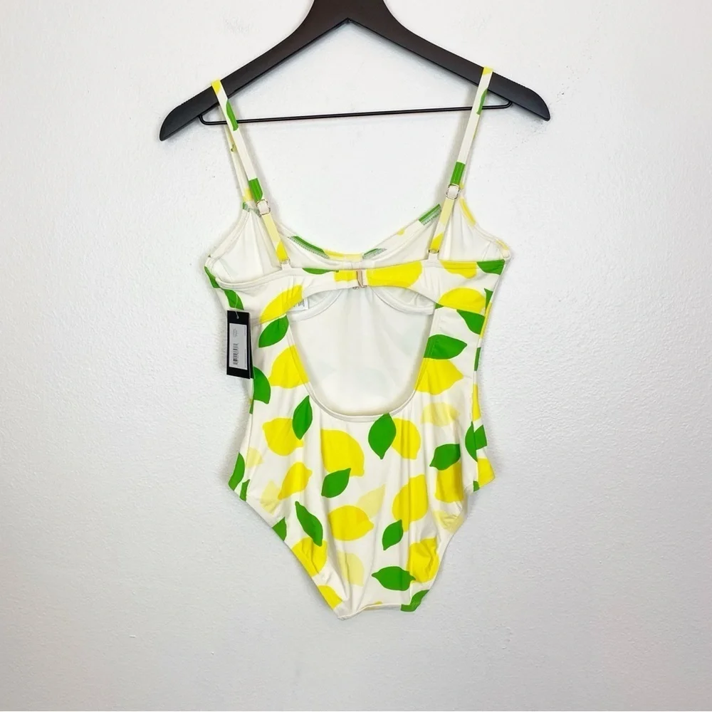 Kate Spade Lemon Print One Piece Swimsuit